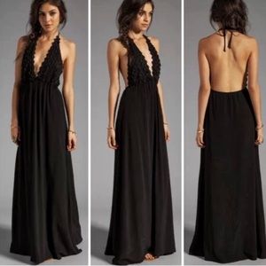 For Love and Lemon Camilla Halter Maxi Dress